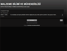 Tablet Screenshot of malzeme-bilimi-ve-muhendisligi.blogspot.com