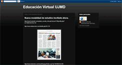 Desktop Screenshot of direcciondeeducacionvirtualujmd.blogspot.com