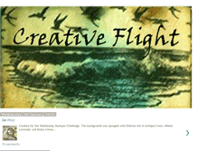 Tablet Screenshot of creativeflight.blogspot.com