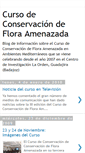 Mobile Screenshot of cursoconservacionfloraamenazada.blogspot.com