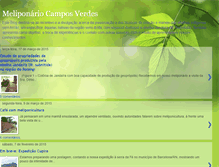Tablet Screenshot of meliponariocamposverdes.blogspot.com