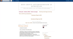 Desktop Screenshot of antimodernisminmemoriam.blogspot.com