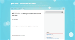 Desktop Screenshot of new-york-construction-accident.blogspot.com