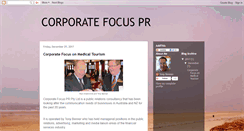 Desktop Screenshot of corporatefocuspr.blogspot.com