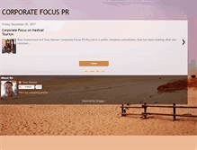 Tablet Screenshot of corporatefocuspr.blogspot.com