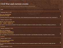 Tablet Screenshot of civilwarfactsandcurrentevents.blogspot.com