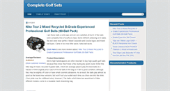 Desktop Screenshot of completegolfsets.blogspot.com