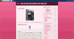 Desktop Screenshot of mujeresingles.blogspot.com