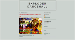 Desktop Screenshot of exploderdancehall.blogspot.com