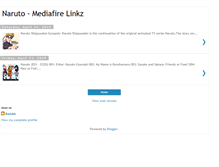 Tablet Screenshot of naruto-mediafirelinkz.blogspot.com