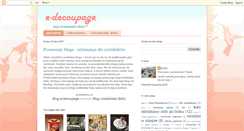 Desktop Screenshot of e-decoupage.blogspot.com