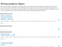 Tablet Screenshot of academicwritingsophia.blogspot.com