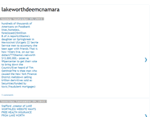 Tablet Screenshot of 10lakeworthdeemcnamara.blogspot.com