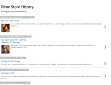 Tablet Screenshot of dimestorehistory.blogspot.com