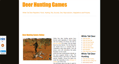 Desktop Screenshot of deer-hunting-games.blogspot.com