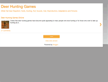 Tablet Screenshot of deer-hunting-games.blogspot.com