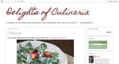 Desktop Screenshot of delightsofculinaria.blogspot.com