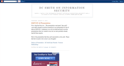 Desktop Screenshot of dcinfosec.blogspot.com