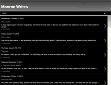 Tablet Screenshot of monroewrites.blogspot.com