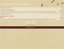 Tablet Screenshot of doghatingfanaticsintexas.blogspot.com