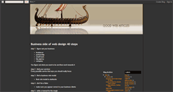 Desktop Screenshot of goodwebarticles.blogspot.com