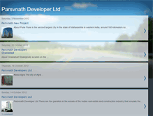 Tablet Screenshot of parsvnath-developers.blogspot.com