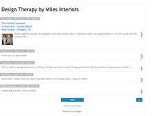 Tablet Screenshot of designtherapybymilesinteriors.blogspot.com