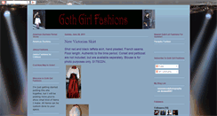 Desktop Screenshot of gothgirlfashions.blogspot.com