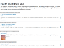 Tablet Screenshot of healthandfitnessdiva.blogspot.com