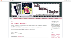 Desktop Screenshot of healthhappinessskinnyjeans.blogspot.com