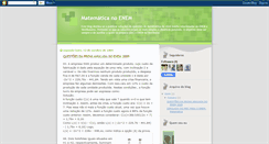 Desktop Screenshot of matematicanoenem.blogspot.com