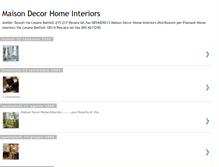 Tablet Screenshot of maisondecorhomeinteriors.blogspot.com