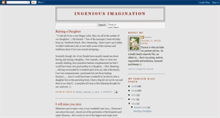 Desktop Screenshot of ingeniousimagination.blogspot.com