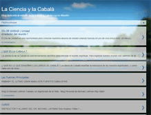 Tablet Screenshot of lacienciadelacabala.blogspot.com