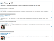 Tablet Screenshot of imsclassof60.blogspot.com