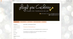 Desktop Screenshot of modalegalpracachorro.blogspot.com