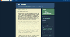 Desktop Screenshot of anaivanovic-wta.blogspot.com