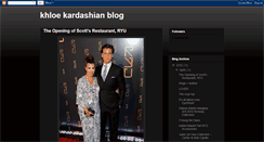 Desktop Screenshot of khloekardashianblog.blogspot.com