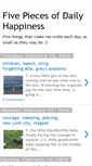 Mobile Screenshot of fivepiecesofhappiness.blogspot.com