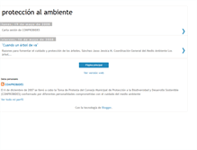Tablet Screenshot of consejompaldeproteccionalambiente.blogspot.com