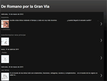 Tablet Screenshot of deromanoporlagranvia.blogspot.com