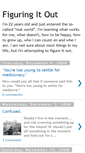 Mobile Screenshot of figuringitoutblog.blogspot.com
