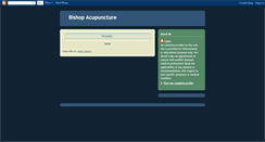 Desktop Screenshot of bishopacupuncture.blogspot.com