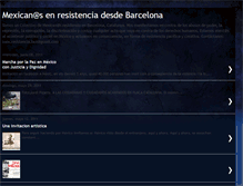Tablet Screenshot of mexicansenresistenciabcn.blogspot.com