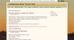 Desktop Screenshot of cotizacionesbolsatiemporeal.blogspot.com