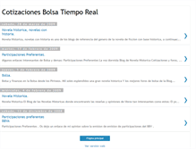 Tablet Screenshot of cotizacionesbolsatiemporeal.blogspot.com
