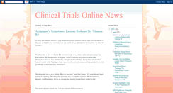 Desktop Screenshot of clinicaltrialsonlinenews.blogspot.com