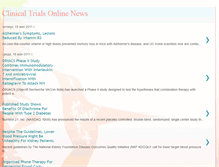 Tablet Screenshot of clinicaltrialsonlinenews.blogspot.com