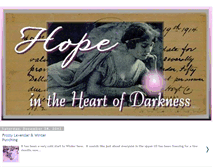 Tablet Screenshot of hopeintheheartofdarkness.blogspot.com