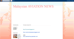 Desktop Screenshot of malaysian-aviation-news.blogspot.com